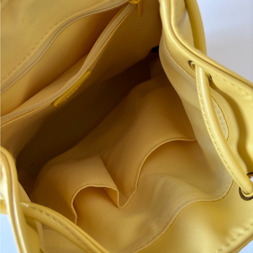 Urban Outfitters Mini Pleather Backpack in Yellow - Picture 5 of 12